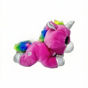 Coco Surprise Unicorn Pink Rainbow Plush Toy GUC